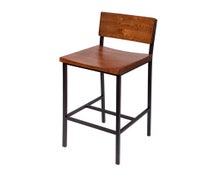 Central Exclusive JS33B-AARU-GR7 Memphis Barstool, Autumn Ash Back, Rustic Frame Finish, Upholstered Grade 7 Fabric Seat