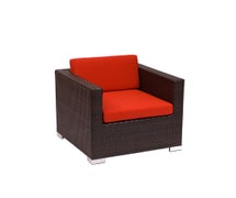 Central Exclusive Aruba Armchair Synthetic Wicker Back and Seat, No Cushions