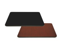 BK Resources BK-LT1-BM-4230 1" Think Dual Sided Laminate Table Top Black/Mahogany