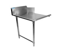 BK Resources BKCDT-48-L-SS Clean Dish Table 48" With Stainless Steel Legs