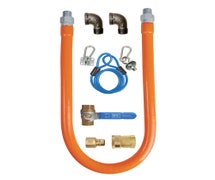 BK Resources BKG-GHC-7548-SCK3 Commercial Gas Hose Connection Kit. 3/4" X 48"