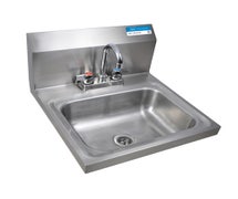 BK Resources BKHS-D-1410-P-G Hand Sink With Deck Mount Faucet