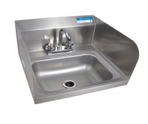 BK Resources BKHS-D-1410-SS-P-G Hand Sink With Dual Side Splashes And Faucet
