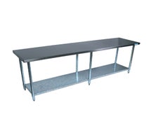 BK Resources VTT-1896 Work Table With Galvanized Legs And Shelf