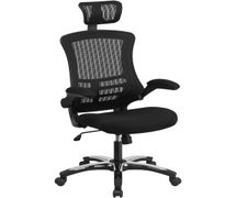 Flash Furniture BL-X-5H-GG High Back Office Chair | High Back Mesh Executive Office and Desk Chair with Wheels and Adjustable Headrest