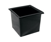 Bar Maid CR-2401 Bottle Well - Square - Black - Polyethylene