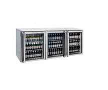 Krowne Metal BR72L-KNS Back Bar Cooler, Glass Doors with S/S Frames and Sides