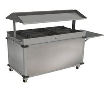 Cadco CBC-GG-B4-LST 4 Bay Standard Grab & Go Cart - Stainless