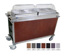 Cadco CBCHHLST Mobileserv Junior Mobile Hot Buffet Cart, 52-3/4"W