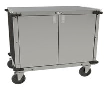 Cadco CC-LUC-L3 Utility cart with locking doors, Grey
