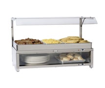 Cadco CMLBCSG Warming Cabinet With Buffet Server & Sneeze Guard
