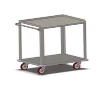 Carter-Hoffmann UC2S2433 Utility Cart, 700 Lb Capacity, (2) Shelves