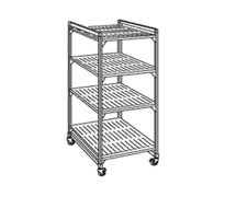 Camshelving Elements Mobile 4V P 18X48X78, Brushed Graphite