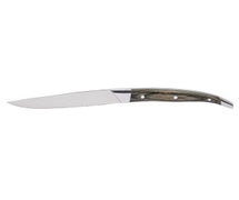 Arc Cardinal FJ506 Steak Knife, 9-5/8", Pointed Tip, Grey Pakkawood Handle