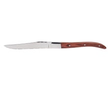 Arc Cardinal FJ508 Steak Knife, 9", Pointed Tip, Cherry Pakkawood Handle, 1 dz/CS