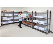 Cambro CBU214872S4580 Camshelving Basics Plus Starter Unit, 21"W X 48"L X 72"H