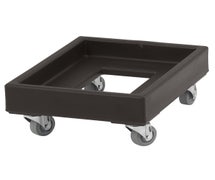Cambro CD1420110 Camdolly Single Milk Crate Dolly for 14"x19" Crates, Black