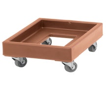 Cambro CD1420157 Camdolly Single Milk Crate Dolly for 14"x19" Crates, Coffee Beige