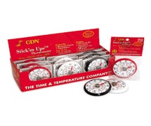 CDN AT120 Stick'm Ups Thermometer, -40 to +120 degrees F (-40 to +50 degrees C), 1-3/4" (4.4cm) dial