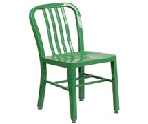 Flash Furniture CH-61200-18-GN-GG Green Metal Indoor-Outdoor Chair