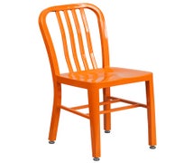 Flash Furniture CH-61200-18-OR-GG Gael Metal Indoor-Outdoor Chair, Orange