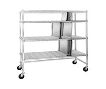 Channel Manufacturing ATDR-3 Mobile Aluminum Three Shelf Drying Rack