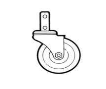 Channel Manufacturing CSR45R Caster, Stem, Square