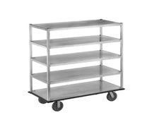 Channel Manufacturing QMA2860-5 Mobile Aluminum Queen Mary Cart, 5 Shelves, 62"Wx28"Dx66"H