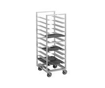 Channel Manufacturing T438A Mobile Aluminum Cafeteria Tray Rack, 21"Wx30"Dx70"H