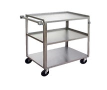Channel Manufacturing US1827-3 Stainless Steel Three Shelf Utility Cart, 31"Wx19"Dx34"H