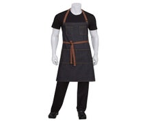 Chef Works AB035BLK0 Memphis Bib Apron, 34"L X 30"W, 72/CS