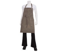 Chef Works ABAQ054EAB0 Dorset Bib Apron, 34"L X 30"W, 72/CS