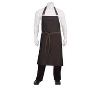 Chef Works ABCWT001BNB0 Boulder Chefs Bib Apron, 40"L X 39"W, 72/CS