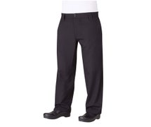 Chef Works PS005BLK46 Essential Pro Pants, Double-Needle Stitching Detail, 30/CS