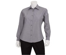 Chef Works SLWCH002GRY2XL Women's Chambray Dress Shirt, 20/CS