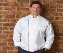 Chef Works TRCCWHTL Sicily Executive Chef Coat, Double-Breasted, 30/CS