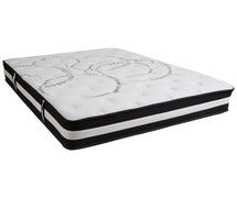 Flash Furniture CL-E230P-R-Q-GG 12" Foam/Pocket Spring Mattress, Queen in a Box