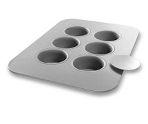 Chicago Metallic 21700 Mini Cheese Cake Pan, 6-On, 6/CS