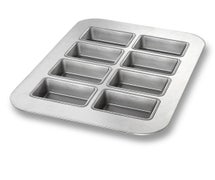 Chicago Metallic 25100 Mini-Loaf Pan, 8-On, Glazed, 6/CS