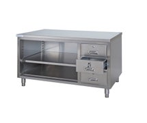 Tarrison TCCO2472D - Work Table with Open Front Cabinet Base