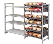 Cambro CPA243672C96480 - Camshelving Premium Ultimate #10 Can Rack Stationary Add-On Unit - 24"W x 36"L x 72"H