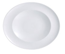 Arc Cardinal R0902 Dinner Plate, 10-1/2" Dia., Round, Wide Rim, 1 dz/CS