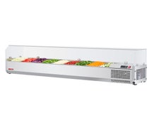 Turbo Air CTST-1800G-N Countertop Salad Table with Clear Hood