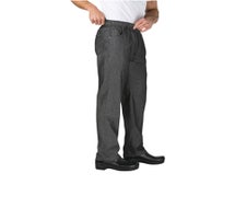 Chef Works PEE01BLK3XL Gramercy Pants, Elastic Waistband With Drawstring, 26/CS