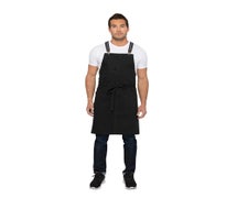 Chef Works ABS01JBK0 Berkeley Bib Apron, 34"L X 30"W, 18/CS