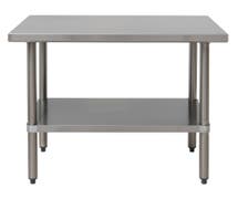 Hubert Work Table, Stainless Steel - 36"L x 24"W x 34"H