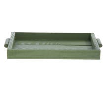 Wooden Green Tray - 15 1/2"W x 10 1/2"D x 2"H