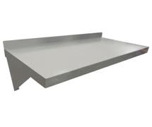 Hubert 18 Gauge Stainless Steel Wall Shelf - 24"L x 12"W