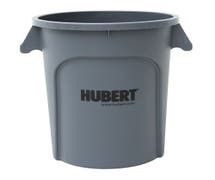 HUBERT 20 gal Grey Plastic Commercial Trash Receptacle - 23 3/10"L x 19 7/10"W x 23"H