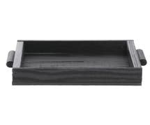 Wooden Black Tray - 12 1/4"W x 9 1/2"D x 2"H